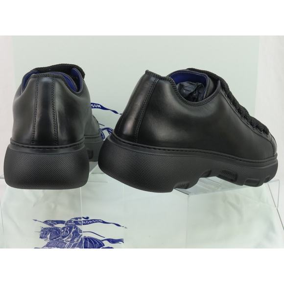 NIB BURBERRY RANGER BLACK LEATHER LACE UP HIKING BOOTS US 12.5 45.5 ITALY $990 - Picture 12 of 14